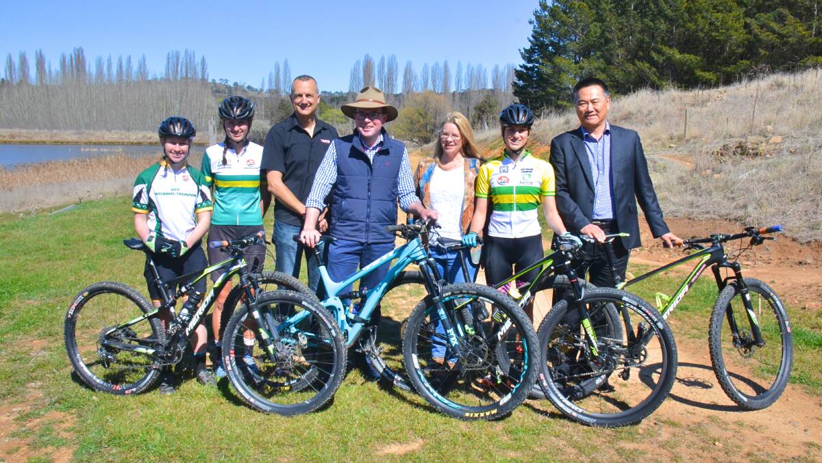BIGGER AND BETTER: The New England Mountain Bikers, council, UNE and Northern Tablelands MP Adam Marshall have worked together to extend the world championships course. 