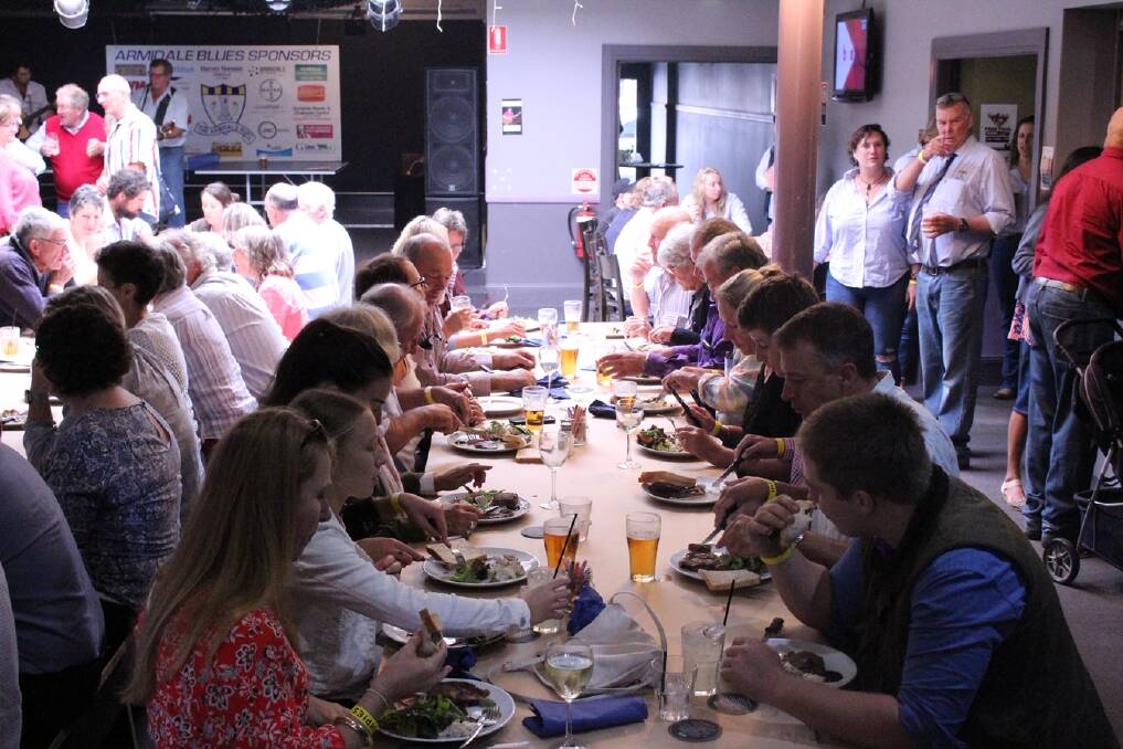 BIG CROWD: More than 100 people turned up for the Farmers' Long Lunch. Photo: Catherine Stephen. 