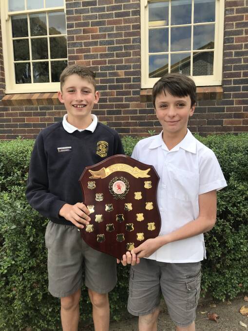 Ben Venue's Hugo Fittler and Brodie Meredith. The school was crowned the best overall. 