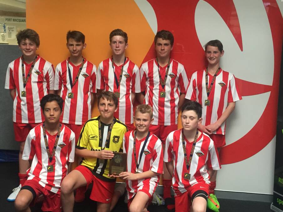 WINNERS: Duval High School's under 14 futsal team took out the Northern NSW Champion of Champions tournament in Port Macquarie on Monday. 