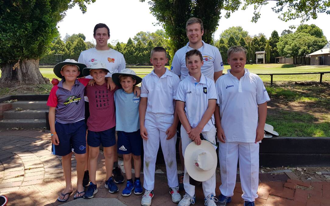 OPPORTUNITY: Six young cricketers from Tenterfield joined two former residents in Armidale at the Shaun Brown coaching clinic. 