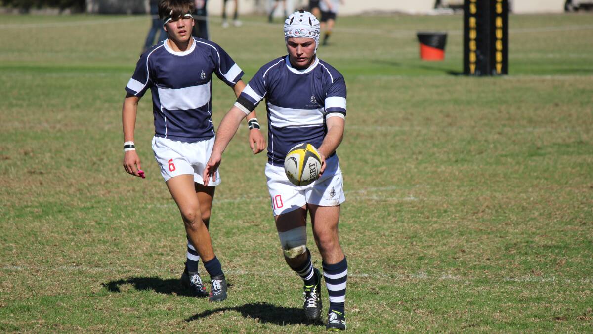 Will Swales, backed up by Charlie Kerr, contributed 13 points to TAS 28-14 win over Sydney Grammar on Saturday.