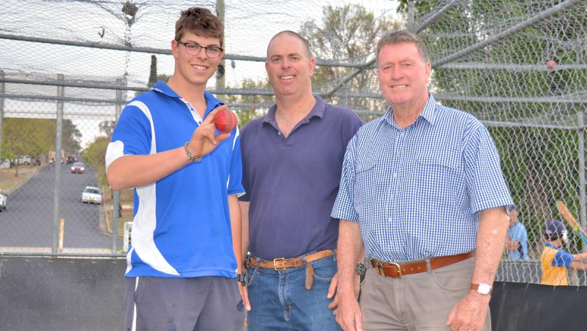FAMILY TIES: Mitch, Matt and Don Foster have all opened the bowling for Easts Cricket Club in the Armidale first grade competition. 