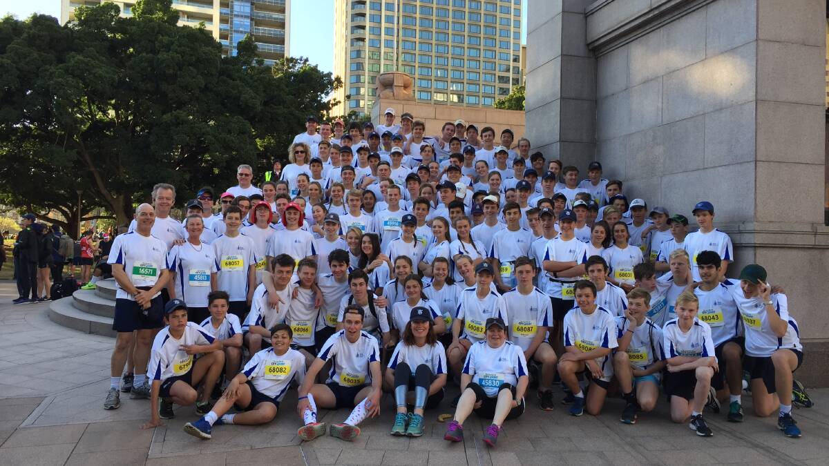 GOING THE DISTANCE: The TAS team comprised 146 runners in this year’s 14km City to Surf footrace.