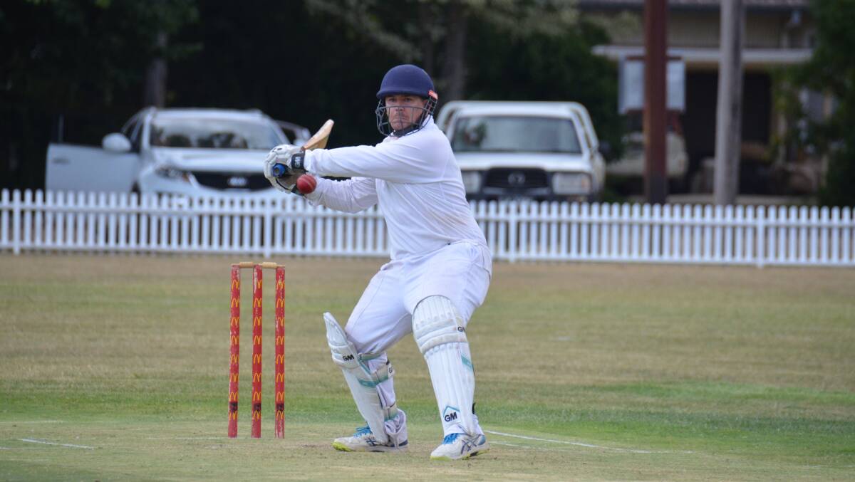 Andy Sawyer in action for City in their last match against Guyra. 
