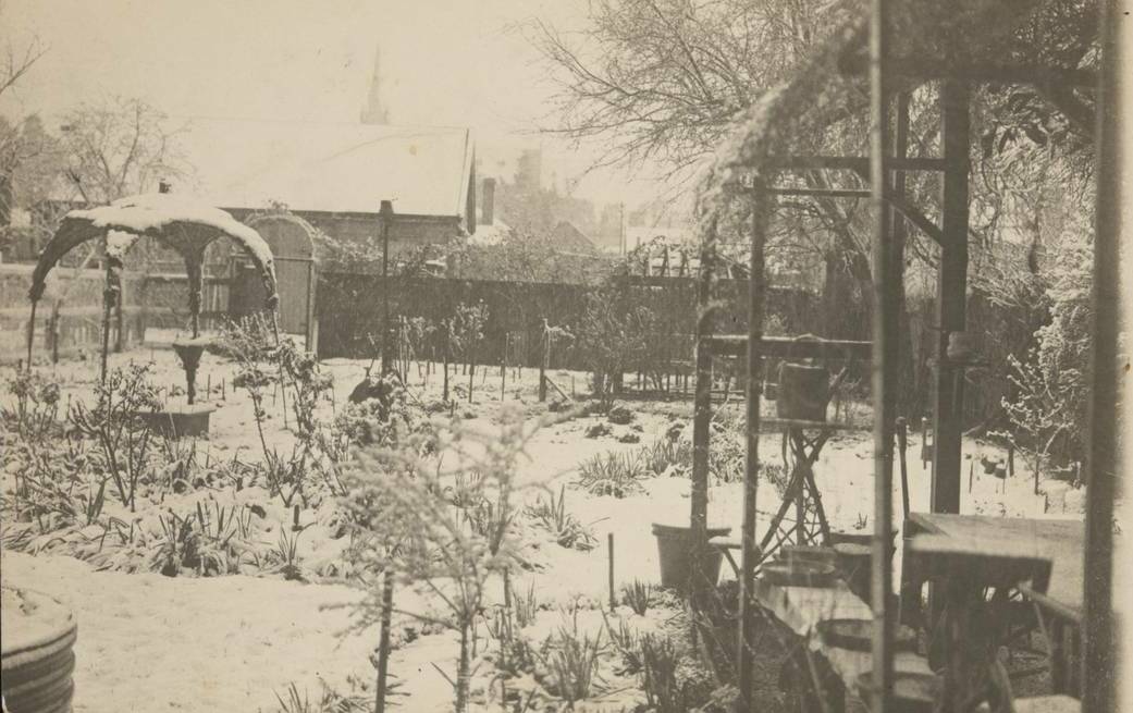 SNOWY WONDERLAND: The wintry scene in 1917 in Armidale. Picture: Josef Lebovic Gallery collection No. 1/ National Museum of Australia