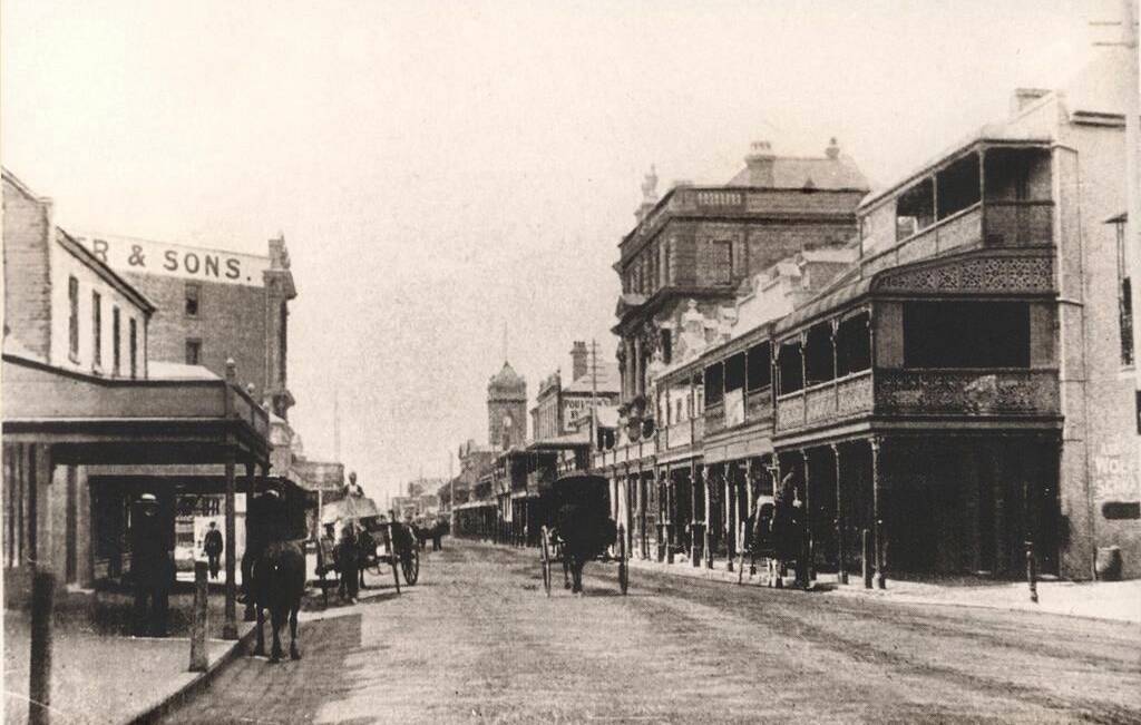 EARLY GROWTH: High Street, West Maitland. For a number of decades, Maitland was the Norths largest urban centre. 