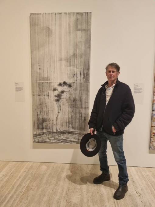 Walcha based artist Angus Nivison has been a nine-time finalist in the Wynne Prize and won the coveted landscape prize in 2002. While his work wont be in Wynne Prize 2023 touring exhibition, his work will be part of the Homegrown Wynne - an exhibition to coincide
with the Wynne Prize 2023 at NERAM.