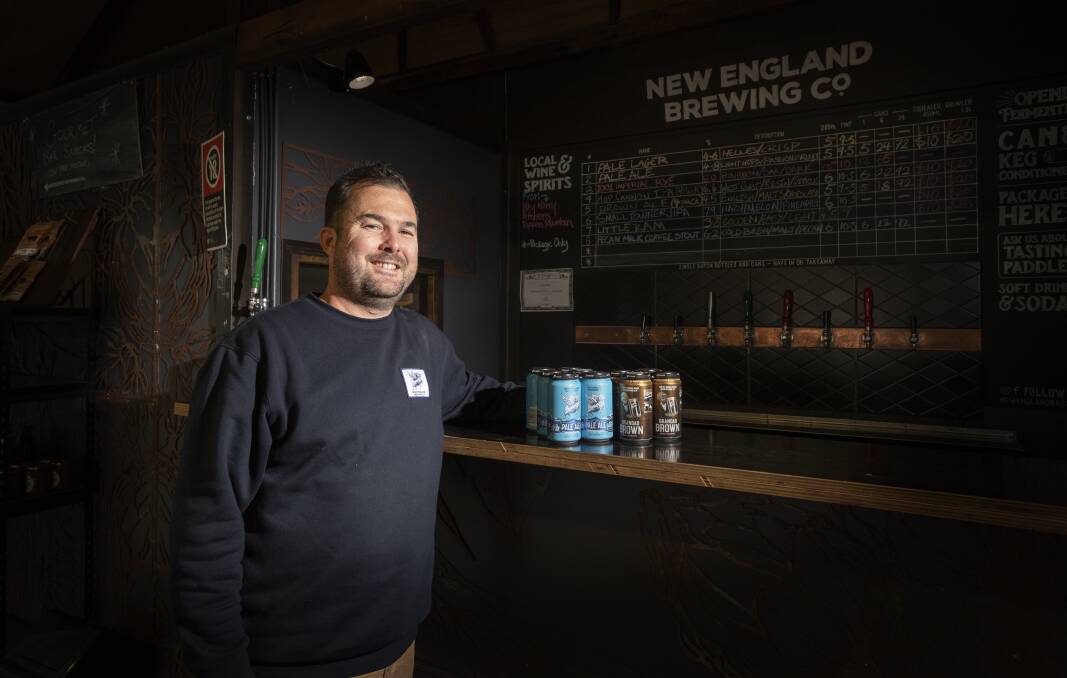 NEW NORMAL: Uralla's New England Brewing Co. owner Ben Rylands said support from within the region has helped to fill a gap left by travellers. Photo: Peter Hardin