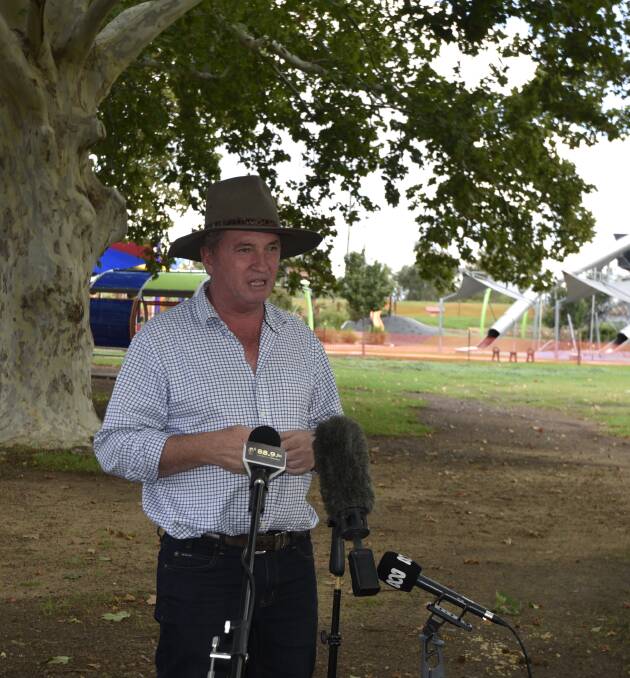 BIG BATTERY: Barnaby Joyce announced the Oven Mountain Pumped Storage scheme, near Armidale, would get government money for a feasibility study. 