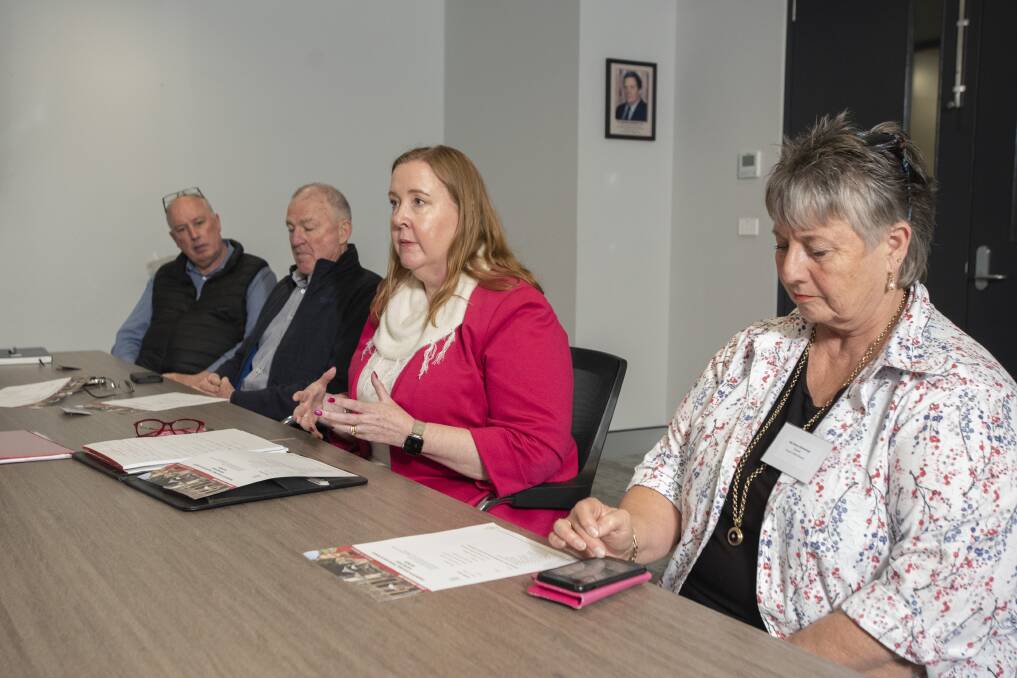 Labor's Jenny Aitchison met with transport operators, police, council representatives and more at the Wests' Leagues Club on Tuesday. Photo: Peter Hardin