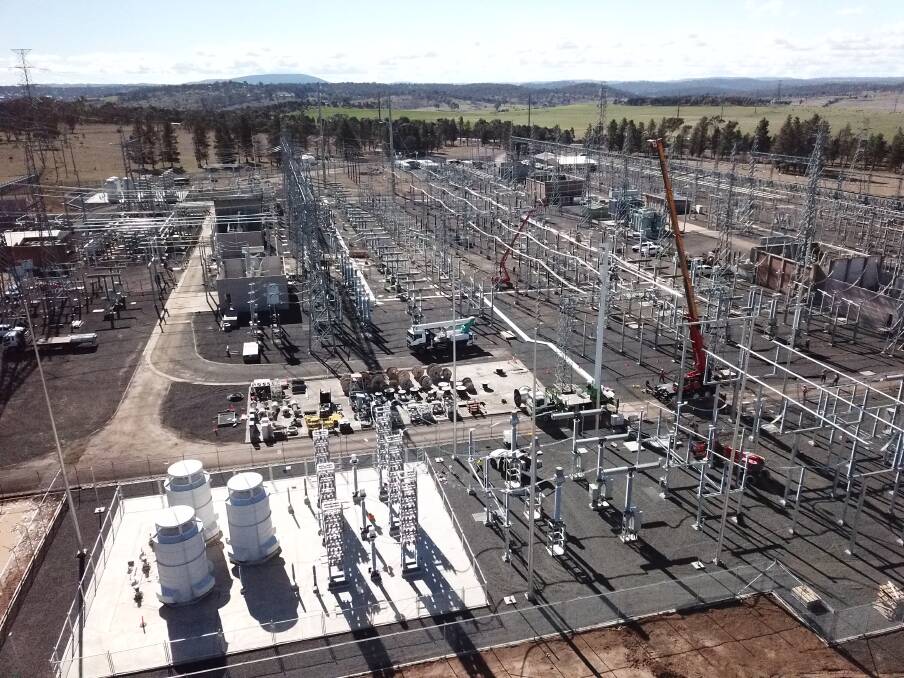 JOB DONE: An upgrade of Tamworth's enormous substation has nearly been completed. Photo: file