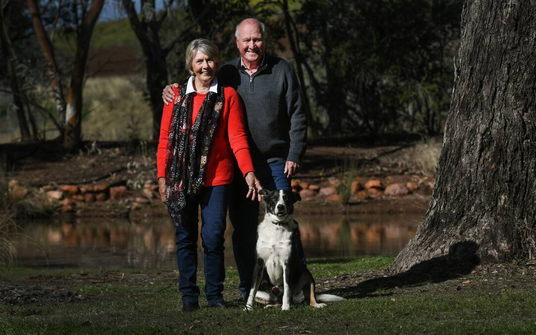 REPRESENTATIVE: Tony Windsor AM with wife, Lyn, was acknowledged for his lengthy political service in today's honours list. Photo: Gareth Gardner