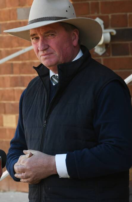 WELFARE SLASHED: Member for New England Barnaby Joyce said he'd "hate to try to live on $50 a day." Photo: Gareth Gardner