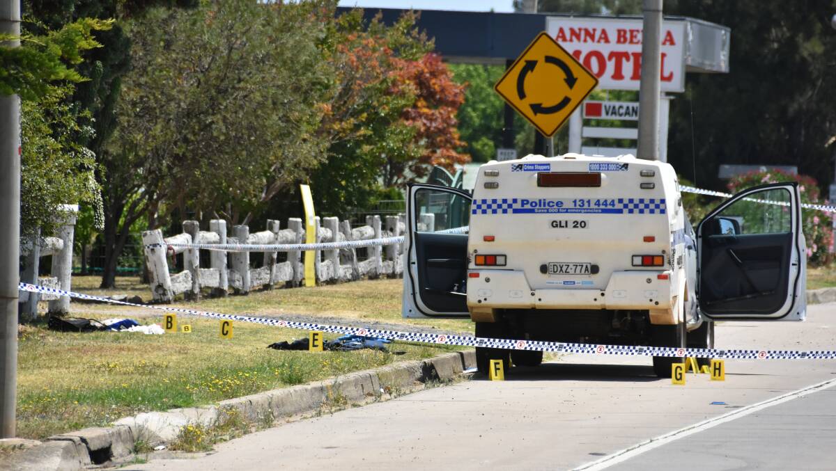 Two Glen Innes police officers were shot by a man with a registered high-power rifle in January.