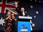 Prime Minister Scott Morrison following the Coalition's win in 2019. Picture: AAP. 