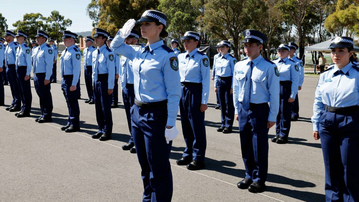ON THE BEAT: The Northern Tablelands will welcome three new guys and girls in blue after their attestation ceremony recently. Photo: NSW Police Force, Facebook.
