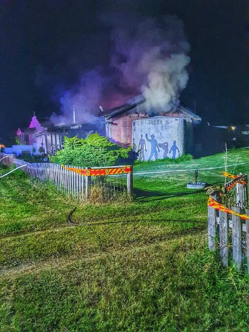 ENGULFED: Firefighters swiftly arrived and started battling the flames but the home was destroyed. Photo: Glen Innes Fire & Rescue