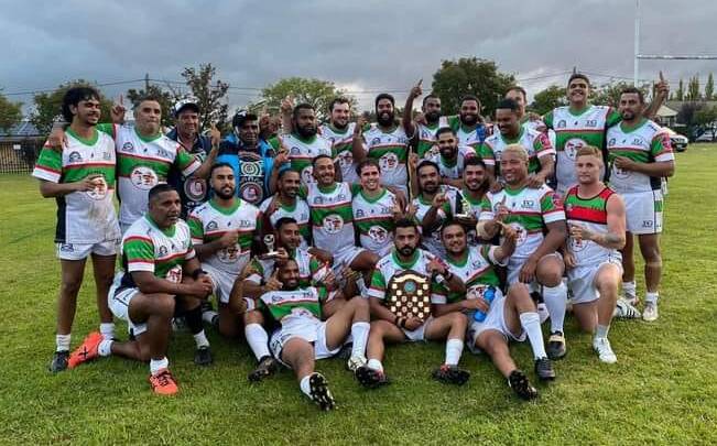 TROPHY HOLDERS: The JBQ Memorial team are the 2022 Narwan Knock-out winners. Photo: Supplied