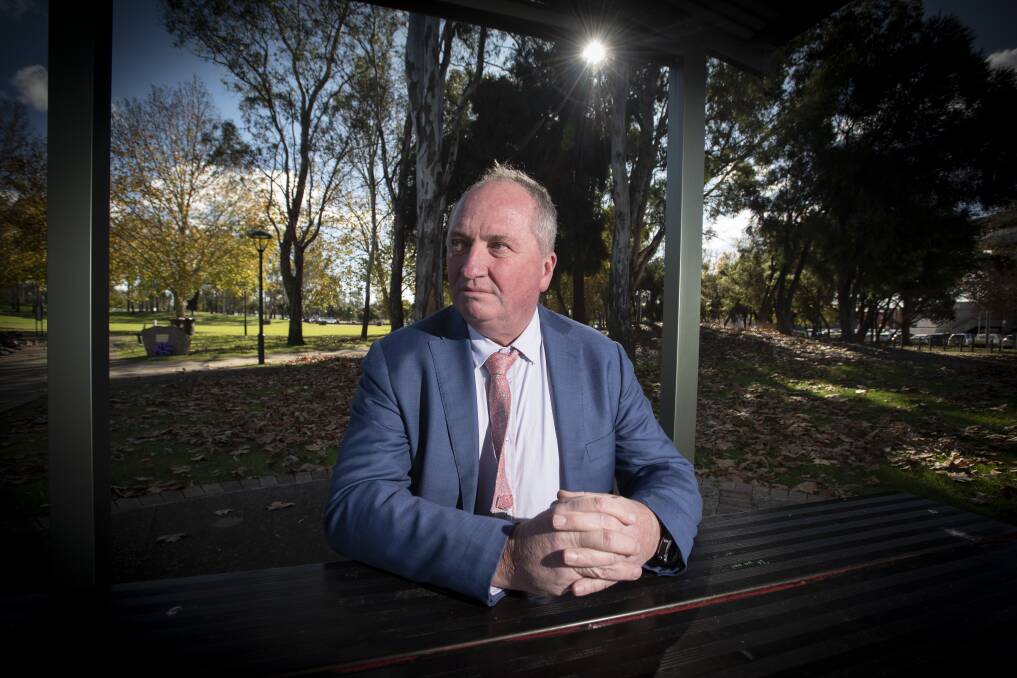 NEXT CHALLENGE: Barnaby Joyce said he is keen to take on the role of Shadow Minister for Veterans' Affairs, and it means a lot to him personally. Photo: Peter Hardin