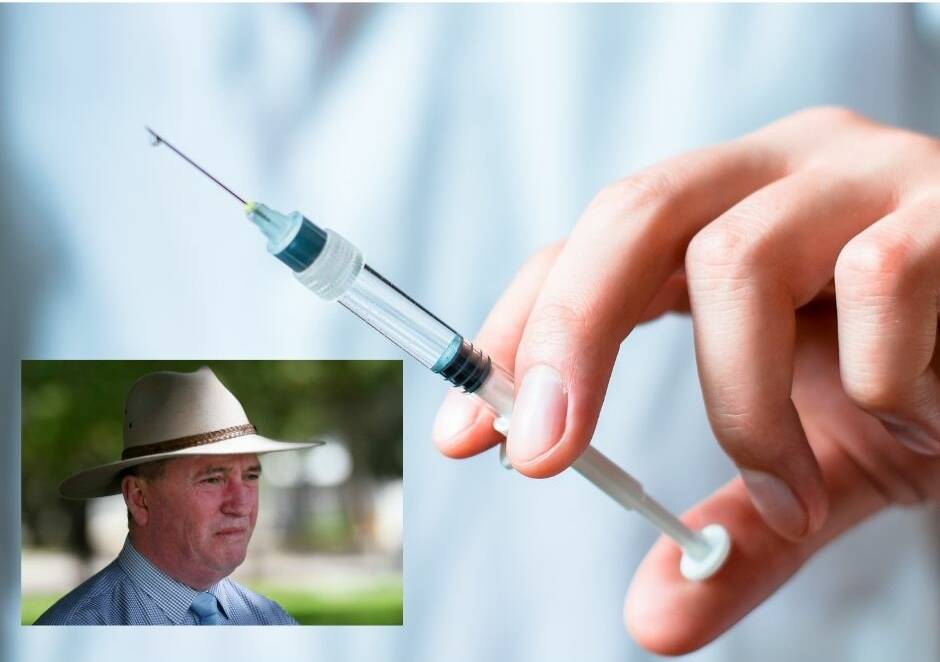 RISK AND REWARD: Nationals MP Barnaby Joyce is standing by the Oxford/AstraZeneca vaccine.