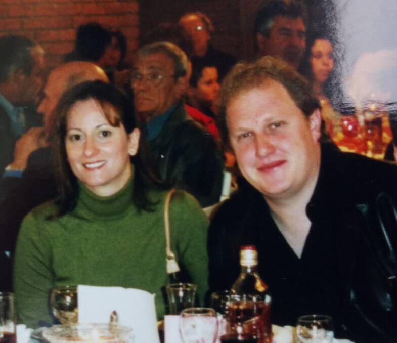 HAPPIER TIMES: Newcastle fraudster Lemuel Page and his then wife, Fiona, at a family function hosted by his old school friend Steve Josifovski who became one of Page's many victims. 