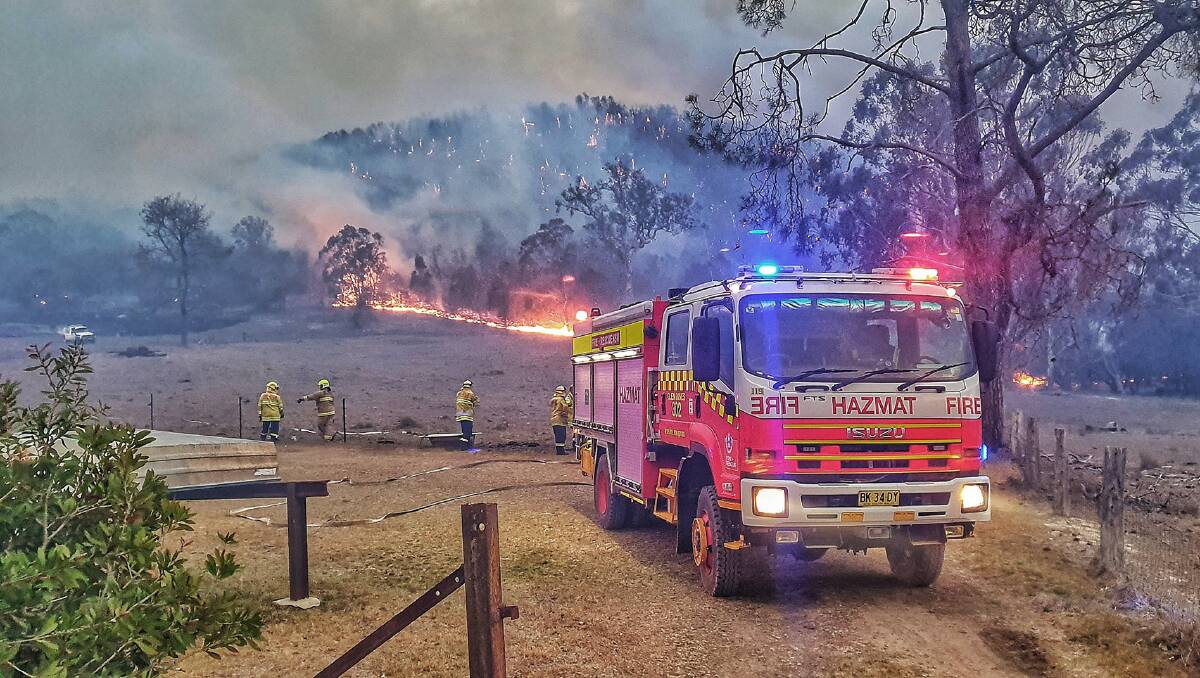 Extreme weather events causing bushfires like this one near Tenterfield last September are on the rise due to climate change a new report says