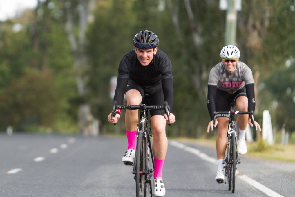 RIDE FOR A CAUSE: Oliver Elsworth and Pat McMahon are two of five people riding from Sydney to Brisbane to raise money for rare disorder Phelan-McDermid Syndrome. Mr Elsworth's son Ted was diagnosed with the illness.