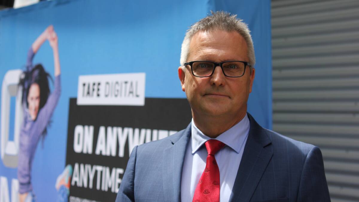LEARN DIGITAL FIRST: TAFE managing director Jon Black opened the TAFE Digital Headquarters on Friday, allowing access to new technologies.