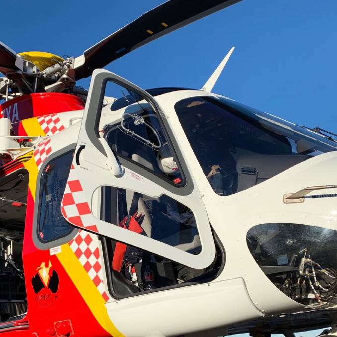 CHOPPER: The Westpac Rescue Helicopter was tasked to a distress beacon on Monday morning. Photo: WRHS
