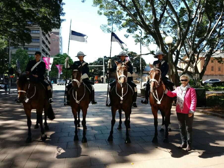 PART OF TRADITION: Armidale resident Christine McClelland, who used to own Beersheba, visited the horse at a ceremony held in Sydney.