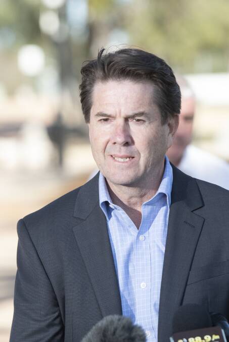 BUSINESS BLOW: Tamworth MP Kevin Anderson at the festival suspension announcement. Photo: Peter Hardin 010920PHA067
