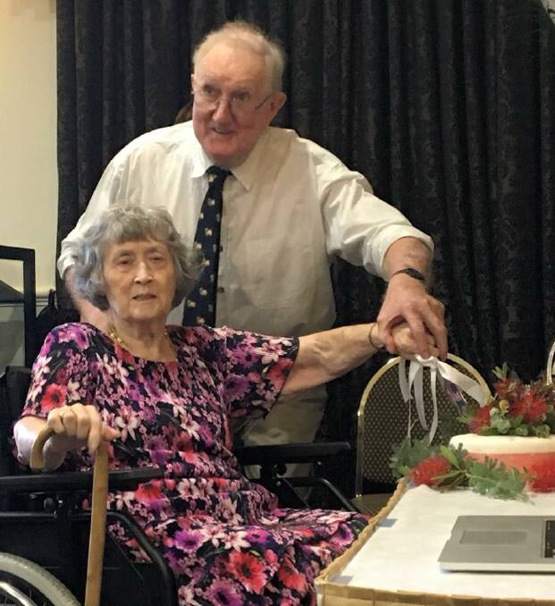 CELEBRATIONS: Ella and Barry Skinner celebrated 60 years of marriage on Saturday.