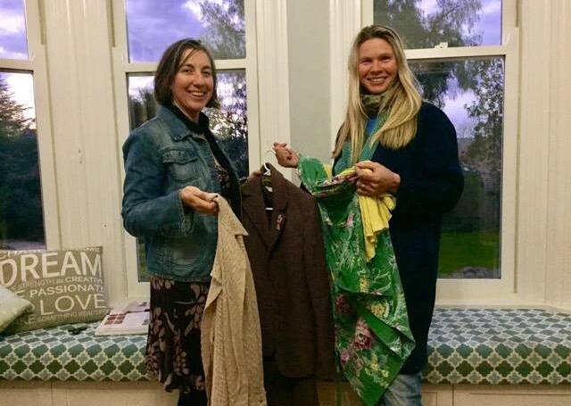 SWAP IT LIKE IT'S HOT: Tanya Howard and Southern New England Landcare coordinator Sara Schmude are starting a recycled clothing swap at Black Gully Music Festival.
