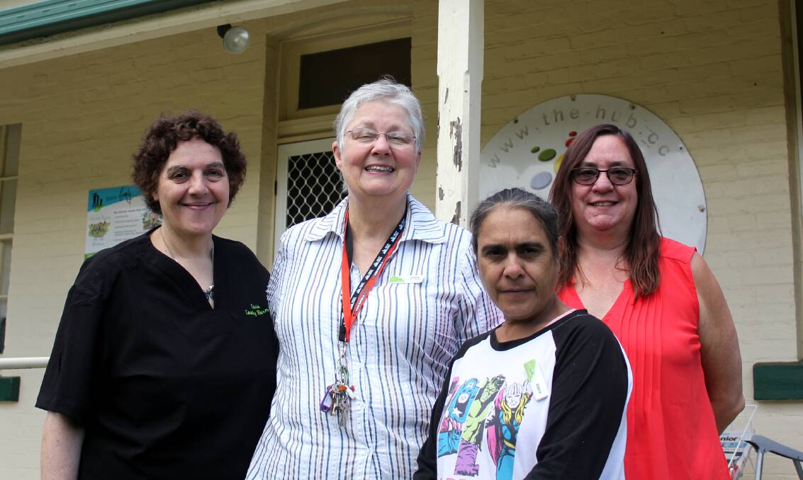 COMMUNITY: Tricia Esesplin, Chris Hietbrink, Alecia Blair and Anne Chaffey from The Hub at Guyra are ready for another year of service in Guyra.
