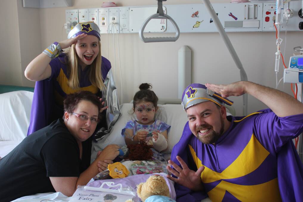 Stacey Cooke and her daughter Olivia received a visit from Captain Starlight.