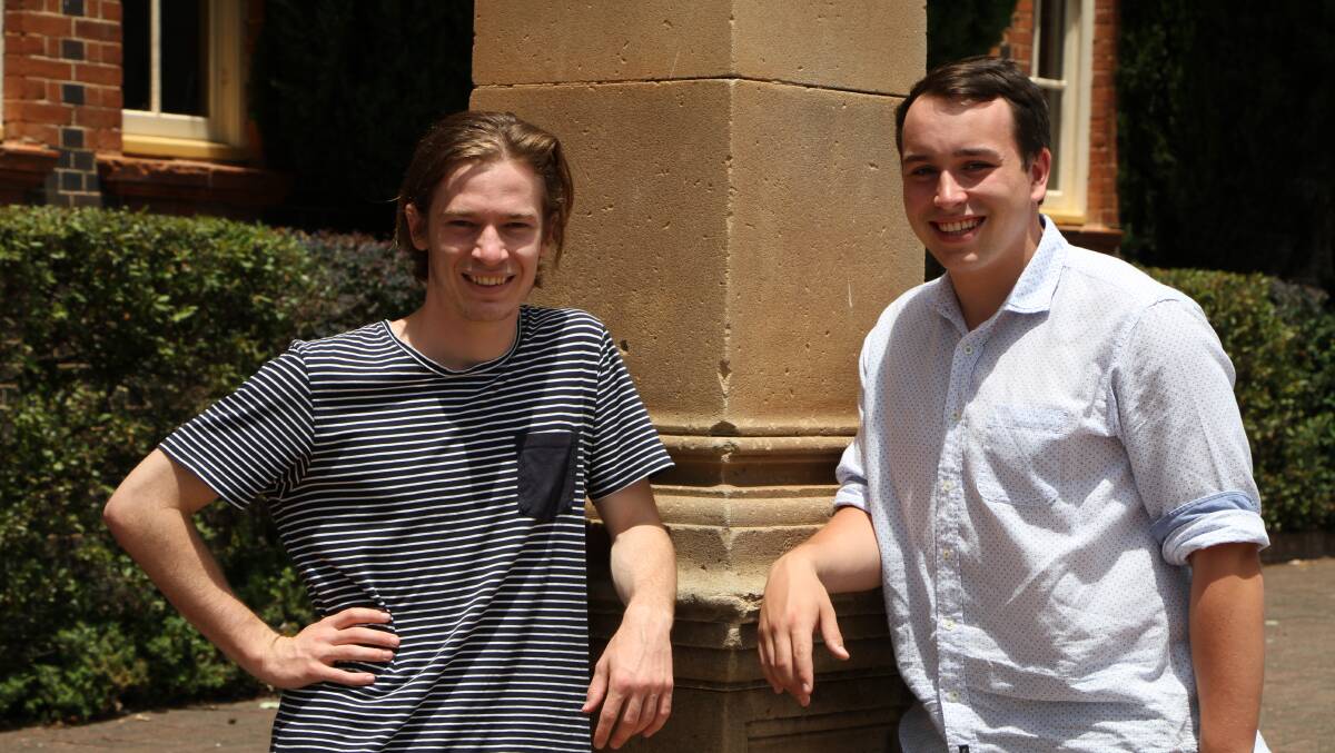HARD WORK PAYS OFF: The Armidale School students Harry Ihle and Sam Thatcher both made it to the All Round Achievers List, making history at the school.
