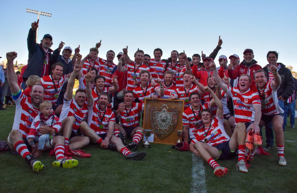A win for the ages: Walcha celebrate after winning their first silverware since 1997.