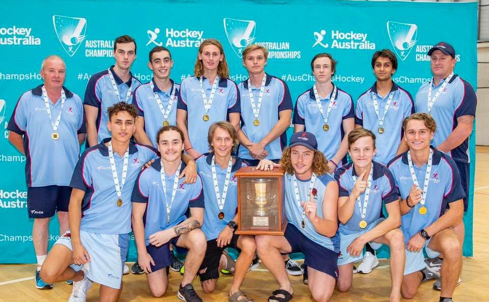 The victorious NSW under-18s boys side.