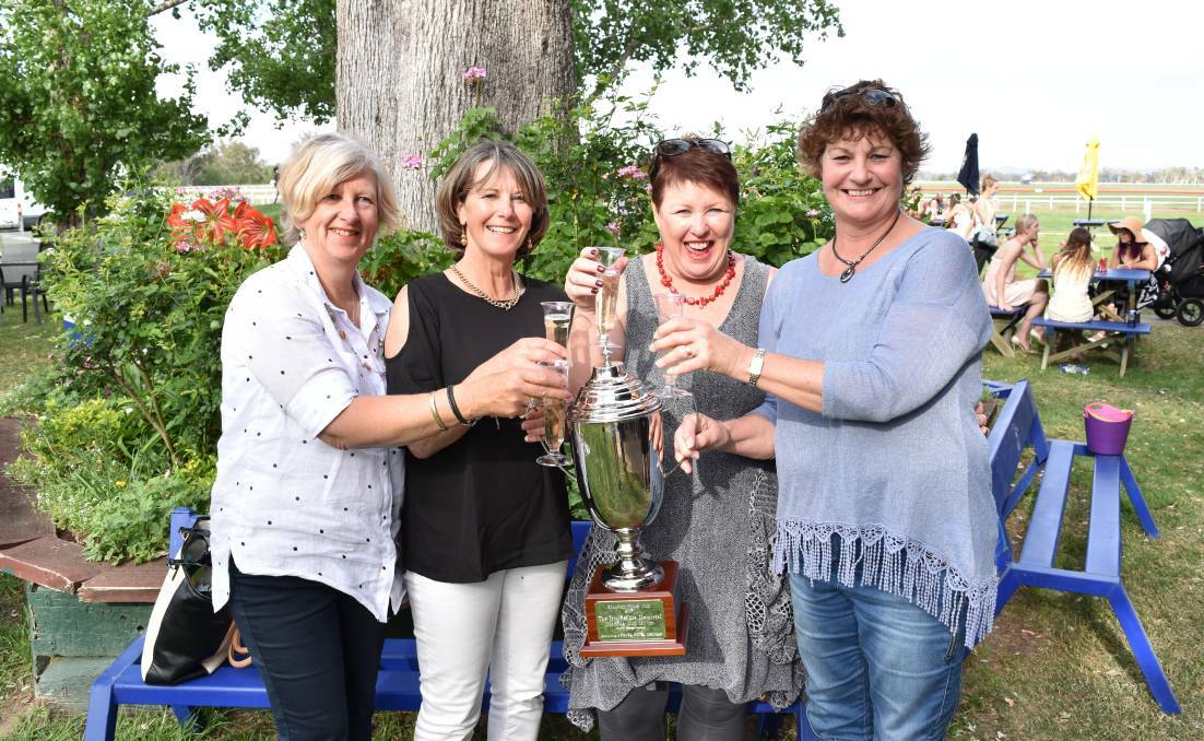 Winning ride continues: Melted Moments' Guyra owners Belinda Lenehan, Wendy Jackson, Angela Grills and Jenny Tierney had reason to celebrate again on Friday with the gelding taking out the Ballina Cup. 