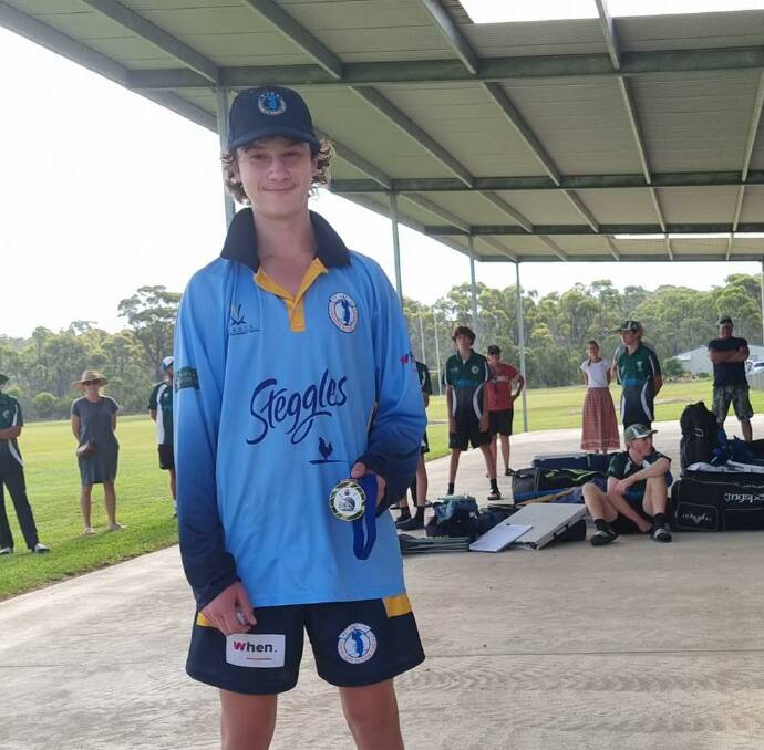 Jacob Miller won the carnival batting aggregate for the Stan Austin Carnival at Taree. Photo: Tamworth Junior Cricket Association Facebook