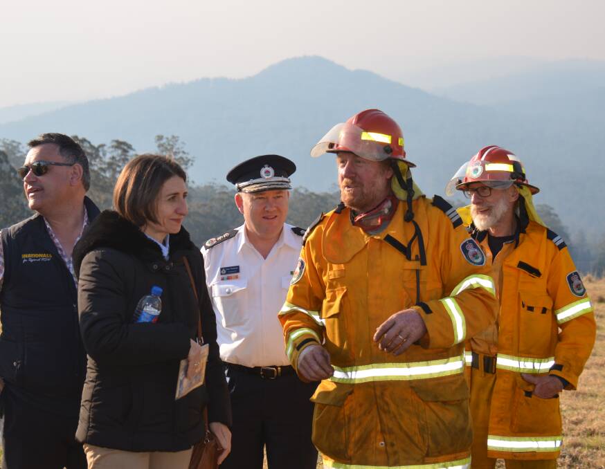 Shane Fitzsimmons RFS Commissioner visited fire affected areas