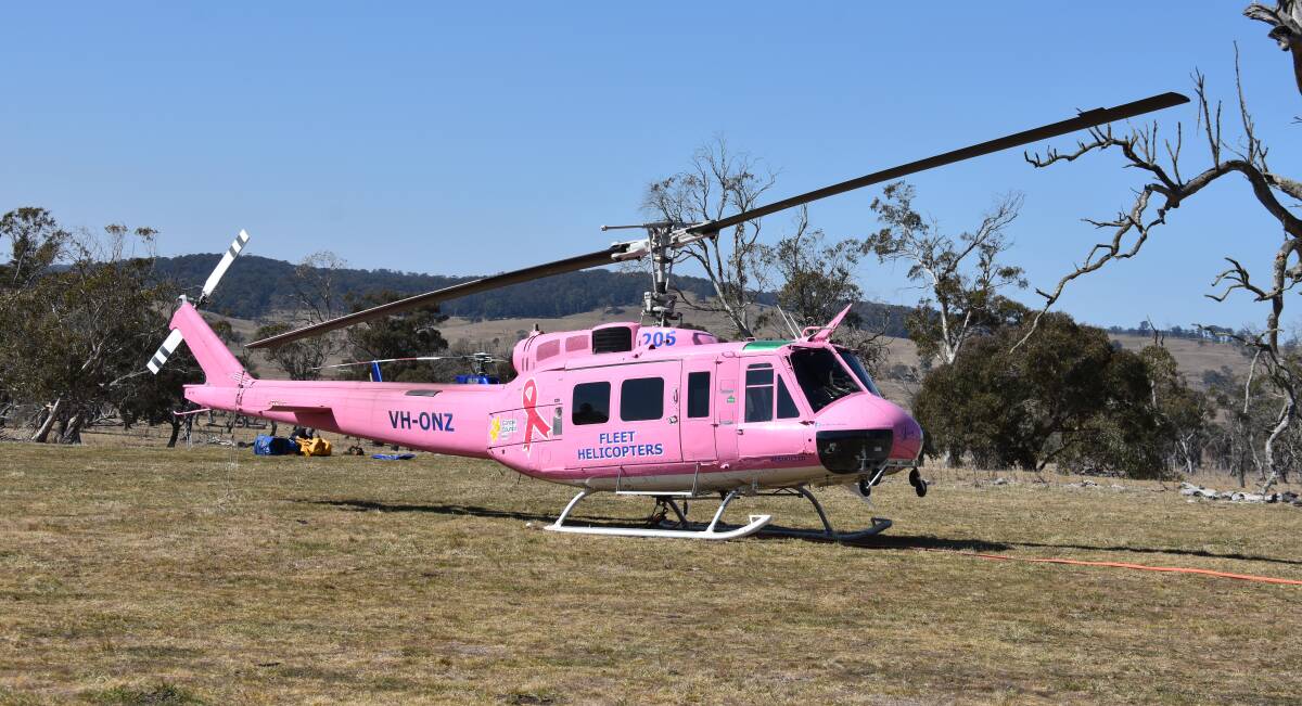 FIGHTER: "Lucy" belongs to Fleet Helicopters who donate part of her fees to Cancer Council.