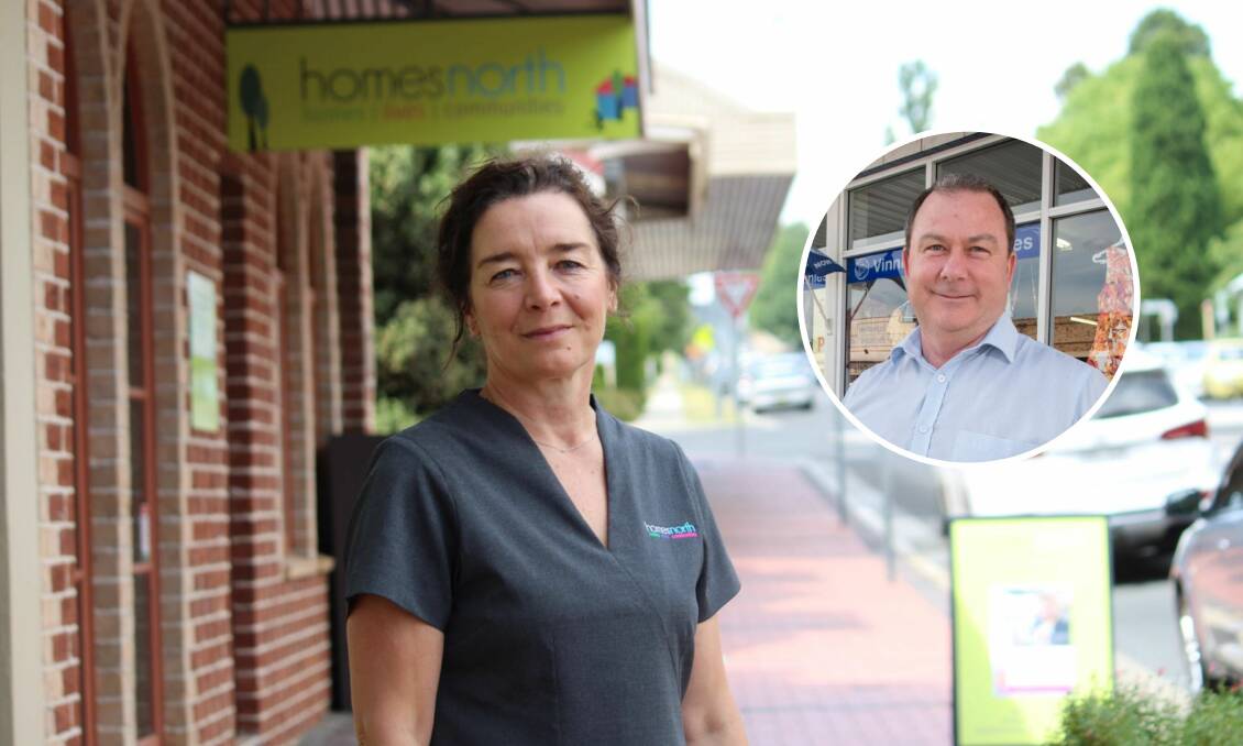 HOMELESSNESS CRISIS: Homes North chief executive officer Maree McKenzie and Vinnies regional director Phil Dunnan. Photos: File