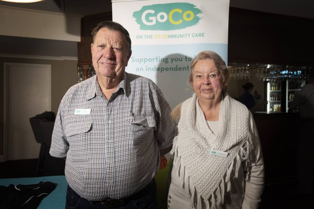 DYNAMIC DUO: Barraba GoCo volunteers Peter and Adrienne Hancock have been helping clients together for several years. Photo: Peter Hardin