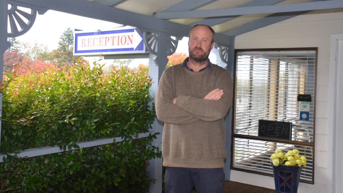 BLOW TO BUSINESS: Armidale Motel owner David Lawson said all motels in town would typically be booked out when graduation ceremonies are planned. Photo: Laurie Bullock