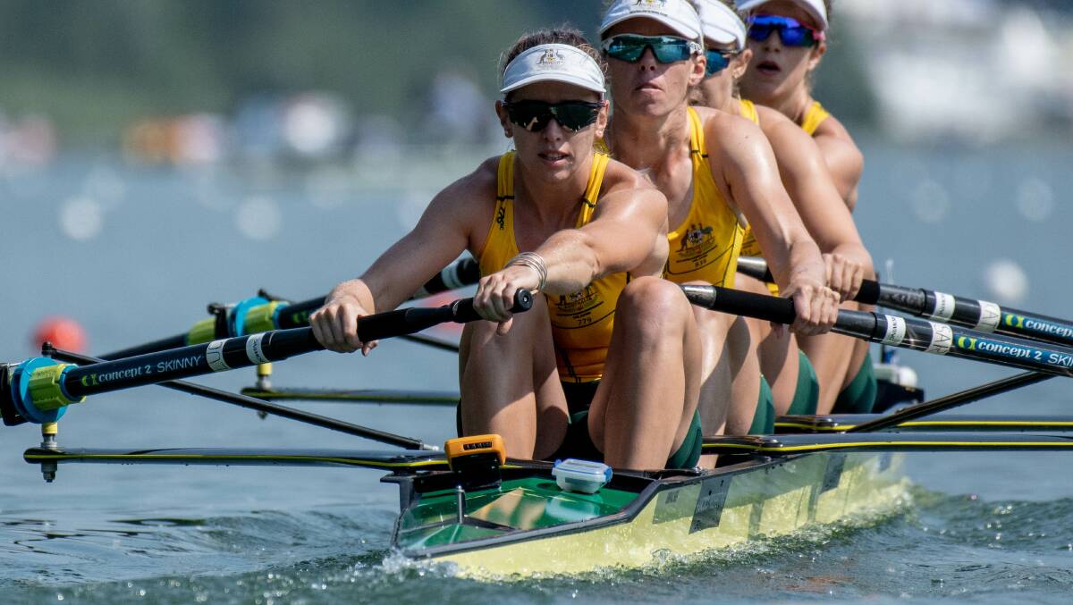 GOING FOR GOLD: Nhill rower Lucy Stephan has been named in Australia's national squad. Picture: ROWING AUSTRALIA