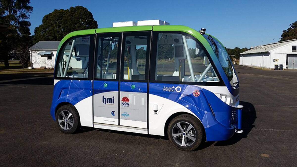  TRIAL: The state government committed itself to a driverless bus trial at Olympic Park in August 2017.