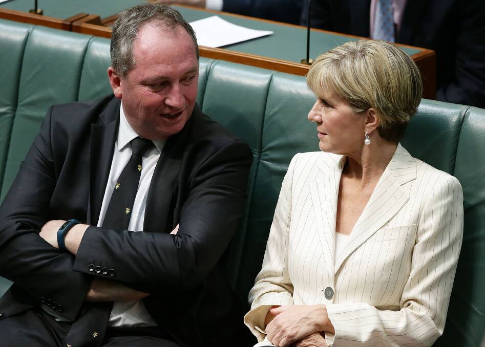 In March, Agriculture Minister Barnaby Joyce called for a greater investment in agriculture by large scale superannuation funds. Photo: Getty.