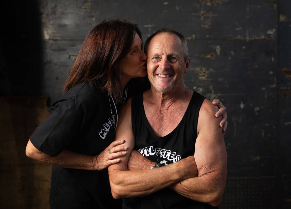 Dave Proust is dying of brain cancer, but he and his wife, Therese, are determined to the make the most of the time they have. Picture: Marina Neil